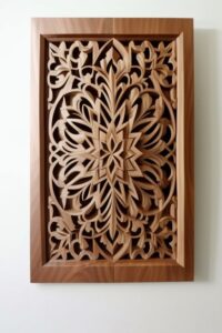 modern carved wood wall art